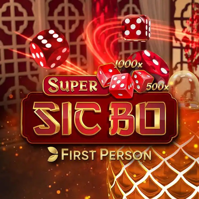 Super Sic Bo slot logo by Evolution at WishWin Casino