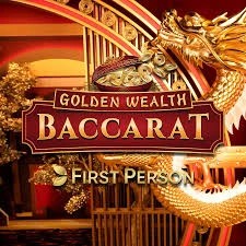 Golden Wealth Baccarat slot visual from Evolution available on wishwincasino.it