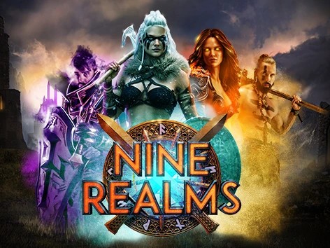 Nine Realms casino game by Red Tiger Gaming – featured logo at WishWin Casino