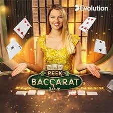 Peek Baccarat by Evolution, showcased at wishwincasino.it – game logo